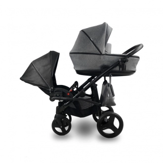 Коляска для погодок 2 в 1 Bexa Duo 01 (Темно-серый) - Фото 2