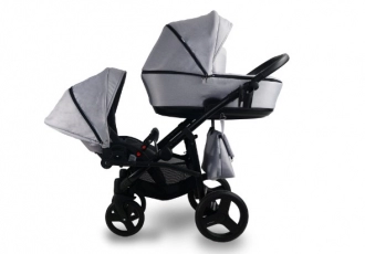 Коляска для погодок 2 в 1 Bexa Duo 02 (Серый) - Фото 1
