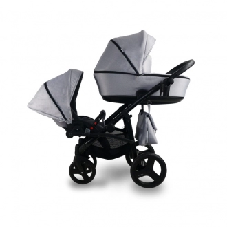 Коляска для погодок 2 в 1 Bexa Duo 02 (Серый) - Фото 2