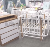 Комплект мебели Babymax Кроватка Palermo и Комод-80 Бело-буковый