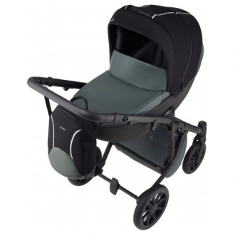 Універсальна коляска 2 в 1 - Anex M-type PRO ep-02 Casual green (Чорний/Зелений) - Фото 1