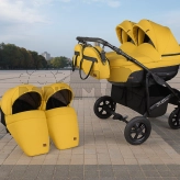 Коляска для двойни 2 в 1 - Angelina Respect Duo (Желтый)