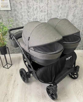 Коляска для двойни 2 в 1 - Angelina Respect Duo (Серый) - Фото 1