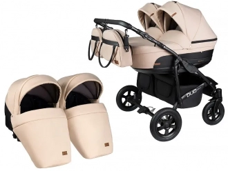 Коляска для двойни 2 в 1 - Angelina Respect Duo (Коричневый) - Фото 2