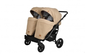 Коляска для двойни 2 в 1 - Angelina Respect Duo (Коричневый) - Фото 4