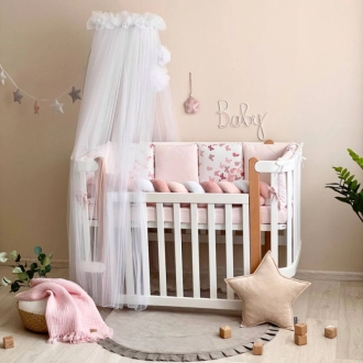 Комплект постельный MSonya (Маленькая Соня) Happy night Бабочки 6 предметов Розовый - Фото 1