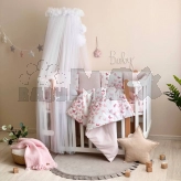 Комплект постельный MSonya (Маленькая Соня) Happy night Бабочки 6 предметов Розовый