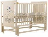 Кроватка детская Дубик-М Медвежонок с маятником 120×60 см Слоновая кость