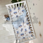 Комплект сменного белья, 110х90 см - MSonya (Маленькая Соня) Baby Mix Тедди (Голубой)