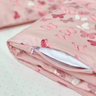 Комплект сменного белья MSonya (Маленькая Соня) Baby Dream Бабочки 110×90 см Розовый - Фото 3