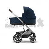 Универсальная коляска 2 в 1 - Cybex Balios S Lux 2023 SLV Ocean Blue (Темно-синий)