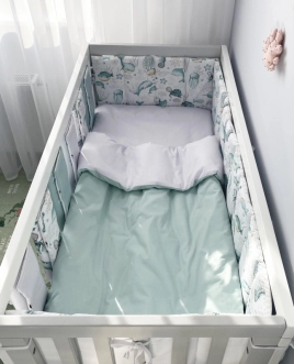 Комплект постільний Baby Veres Ocean 6 предметів Бірюзовий - Фото 1