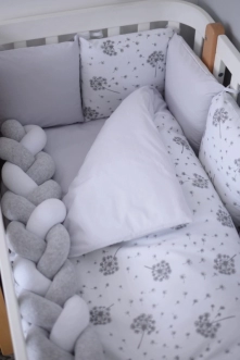Комплект постільний Baby Veres Grace New 6 предметів Біло-сірий - Фото 4