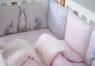 Комплект постільний Baby Veres Summer Bunny New 6 предметів Рожевий - Фото 3