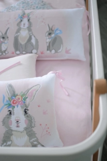 Комплект постільний Baby Veres Summer Bunny New 6 предметів Рожевий - Фото 5