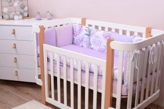 Комплект постільний Baby Veres Lilac Peonies 6 предметів Фіолетовий - Фото 1