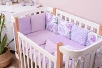 Комплект постільний Baby Veres Lilac Peonies 6 предметів Фіолетовий - Фото 2