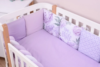 Комплект постільний Baby Veres Lilac Peonies 6 предметів Фіолетовий - Фото 4