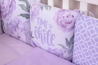 Комплект постільний Baby Veres Lilac Peonies 6 предметів Фіолетовий - Фото 5