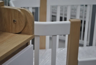 Комплект мебели Babymax Кроватка Миа и Комод-80 Буково-белый - Фото 1