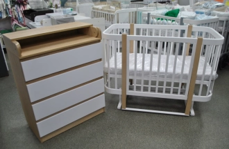 Комплект мебели Babymax Кроватка Миа и Комод-80 Буково-белый - Фото 2