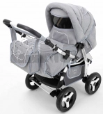 Коляска-трансформер - Adamex Young N-103 (Серый)