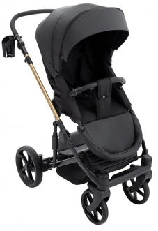 Коляска 2 в 1 Bair Onyx ECO OE-01, екошкіра Чорний - Фото 10