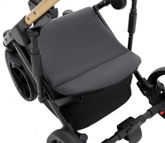 Коляска 2 в 1 Bair Onyx ECO OE-01, екошкіра Чорний - Фото 5