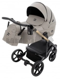 Коляска 2 в 1 Bair Onyx ECO OE-04, екошкіра Капучино