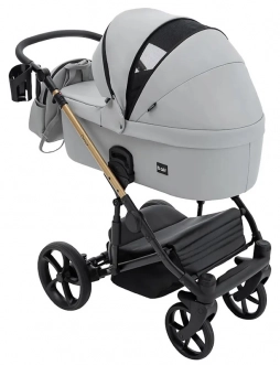 Коляска 2 в 1 Bair Onyx ECO OE-14, екошкіра Світло-сірий - Фото 7