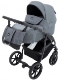 Универсальная коляска 2 в 1, Экокожа - Bair Rio ECO RE-47 (Гафит)