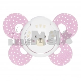 Пустышка Chicco Physio Comfort 1 шт. 6–16 мес, силикон Розовый