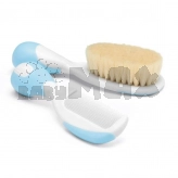 Набор: щетка натуральная и расческа - Chicco (Голубой)