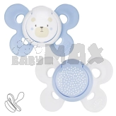 Набор пустышек Chicco Physio Comfort 2 шт. от 2–6 мес, силикон Голубой