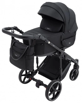 Коляска 2 в 1 Adamex Zico Lux TK-53 Черный - Фото 2