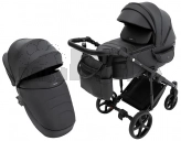 Коляска 2 в 1 Adamex Zico Eco Sa-2, екокожа Черный