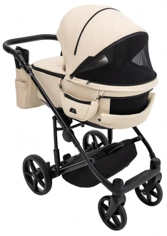 Коляска 2 в 1 Adamex Zico Eco Sa-8, екокожа Бежевый - Фото 4