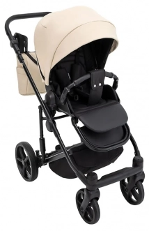 Коляска 2 в 1 Adamex Zico Eco Sa-8, екокожа Бежевый - Фото 7