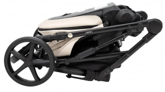 Коляска 2 в 1 Adamex Zico Eco Sa-8, екокожа Бежевый - Фото 9