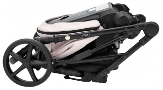 Коляска 2 в 1 Adamex Zico Eco Sa-15, екокожа Пудровый - Фото 8
