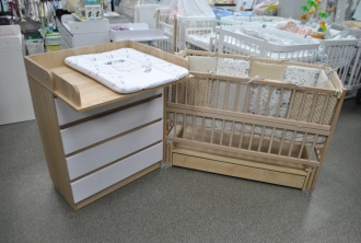 Комплект мебели 5 в 1 Мебель и Текстиль Magia Бело-натуральный - Фото 1