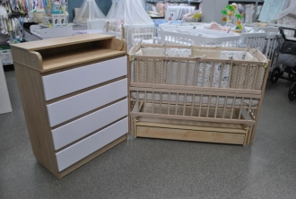 Комплект мебели 5 в 1 Мебель и Текстиль Magia Бело-натуральный - Фото 2