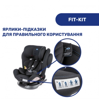 Автокресло 0+/1/2/3 (0-36 кг) - Chicco Unico Plus Air (Черный) - Фото 10