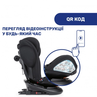 Автокресло 0+/1/2/3 (0-36 кг) - Chicco Unico Plus Air (Черный) - Фото 4