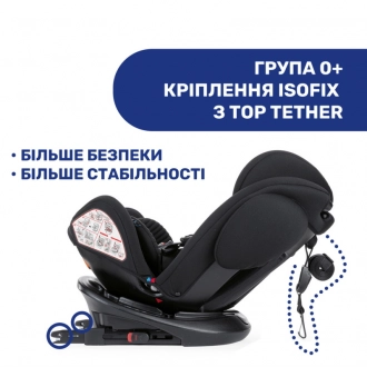 Автокресло 0+/1/2/3 (0-36 кг) - Chicco Unico Plus Air (Черный) - Фото 9