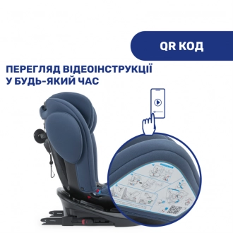 Автокресло 0+/1/2/3 (0-36 кг) - Chicco Unico Plus (Темно-Синий) - Фото 10