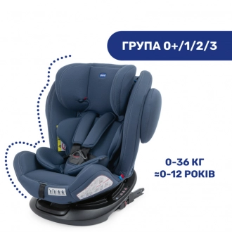 Автокресло 0+/1/2/3 (0-36 кг) - Chicco Unico Plus (Темно-Синий) - Фото 2