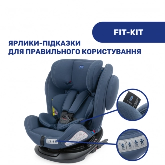 Автокресло 0+/1/2/3 (0-36 кг) - Chicco Unico Plus (Темно-Синий) - Фото 4