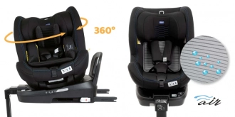 Автокресло 0+/1 (0-18 кг) - Chicco Seat2Fit Air i-Size (Черный) - Фото 17