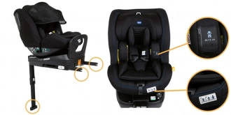 Автокресло 0+/1 (0-18 кг) - Chicco Seat2Fit Air i-Size (Черный) - Фото 18